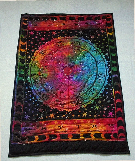 Baby Quilt Indian Handmade Stitching Crib Blanket Bedding Cotton Reversible