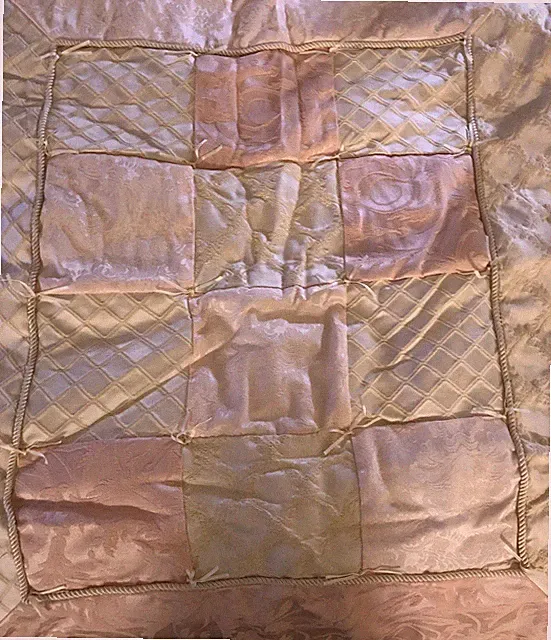 BELLINI Baby Crib Bedding Quilt Made USA 30”x36” Princess Pink Cream Tulle EUC