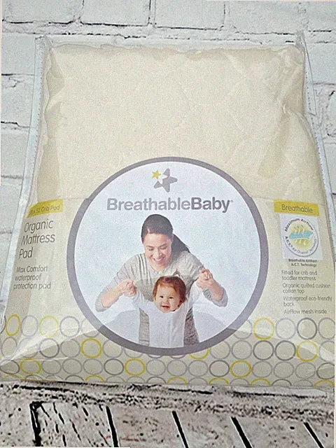 Breathable Baby Ultra Soft Waterproof Crib / Toddler Bed Mattress Pad
