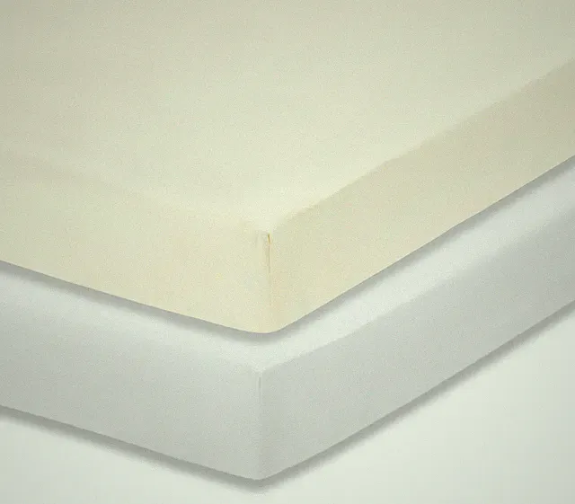Everyday Kids 2-Pack Fitted Crib Sheets - White/Beige