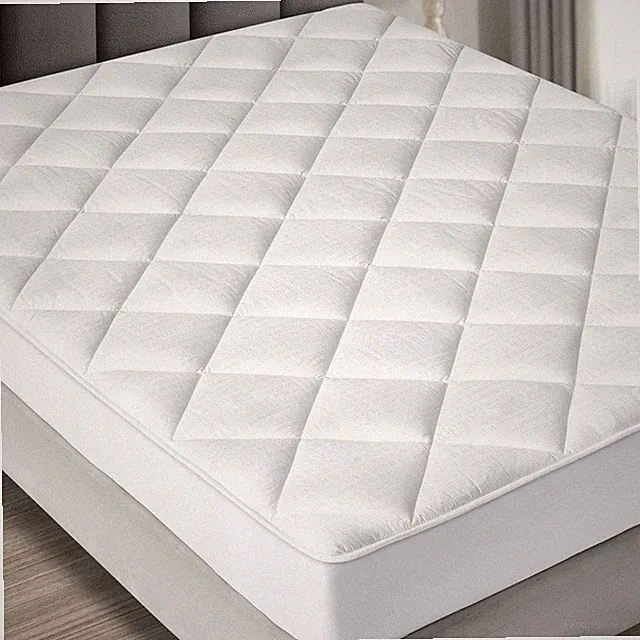Maxi 100% Cotton Breathable Down Alternative Mattress Pad - White
