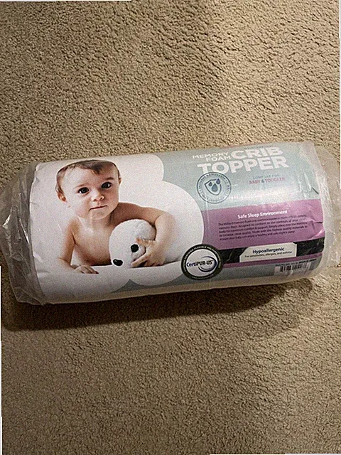 Milliard 2in Ventilated Memory Foam Crib/Toddler Bed Mattress Topper (Brand NEW)