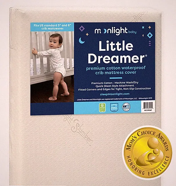 Moonlight Slumber Little Dreamer Crib Mattress 53x28 Inch (Pack of 1), Ecru