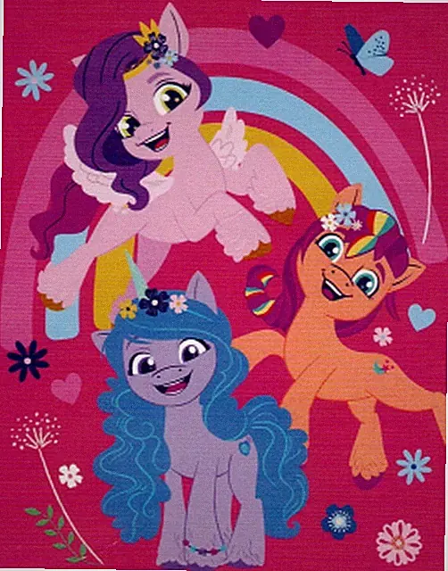 My Little Pony BFF Silk Touch Throw 40" x 50" Blanket Purple