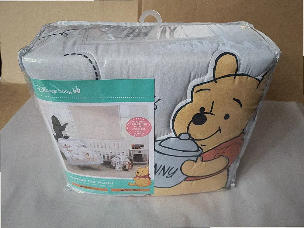 NEW Disney Baby Winnie The Pooh 3 Piece Crib Bedding Set Tigger Blanket Sheet
