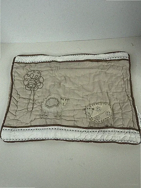 Pottery Barn Baby Crib Sweet Lambie Pillow Case Quilted Pillow Sham Cotton