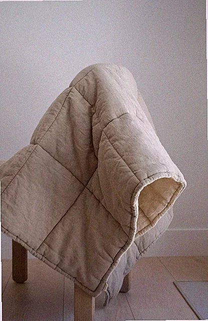 Soft Linen Baby Blanket - Lightweight Crib Quilt for Nursery & Toddler Bed