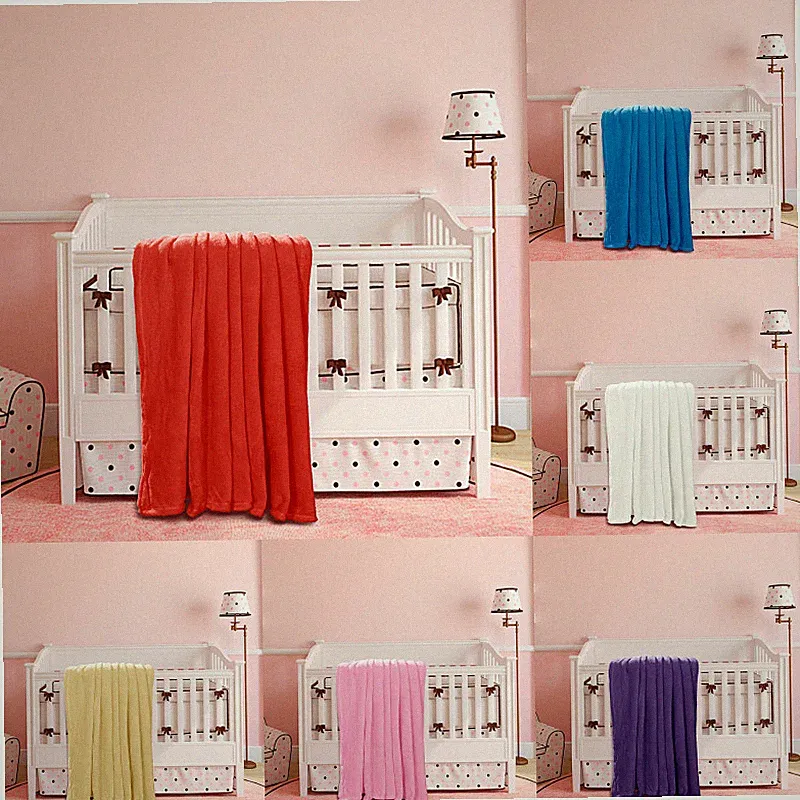 THROW CRIB/TODDLER BABY NURSERY BED BLANKET FLEECE PLUSH BEDDING DECOR 50" X 60"