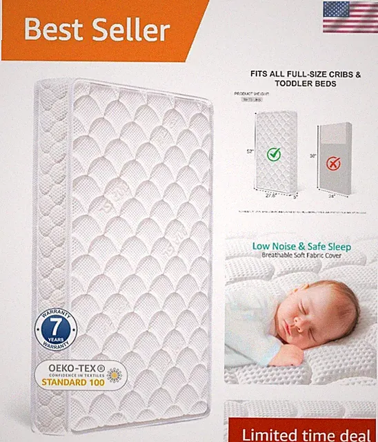 Toddler Mattress Crib Mattress Foam Bed Breathable 52x2786 inch