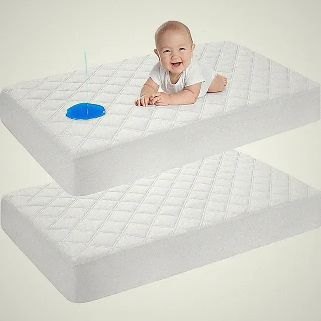 Waterproof Crib Mattress Protector 52x28 Soft Baby Bed Cover